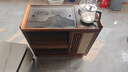 木马人移动茶桌家用小茶台客厅泡茶车茶几茶具套装自动烧水壶一体茶水柜 【乌金石面板】茶色-80长单抽单门（无盖板） 实拍图