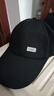 【热巴同款】加大棒球帽帽子男女大头围显脸小春夏字母百搭棒球帽 侧标-黑色【1顶】 实拍图