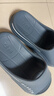 回力厚底防滑男女士凉拖室内外穿软底洗澡浴室拖鞋HL0212蓝灰38-39 实拍图