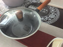宏江 铁锅铸铁奶锅生铁无涂层儿童宝宝婴儿炒菜锅辅食小锅22cm 新款玻盖(2.0L) 实拍图
