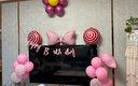 多美忆生日场景布置女孩生日气球儿童道具氛围装饰快乐桌飘装扮粉色套餐 实拍图