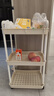 金隆兴婴儿用品小推车置物架多层浴室厨房落地蔬菜零食可移动收纳架 3层 实拍图