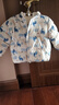 戴维贝拉（DAVE＆BELLA）儿童羽绒服女童上衣男童羽绒衣冬装新款宝宝衣服保暖小童外套 恐龙印花DB4238127-A 120 cm（建议身高110-120cm） 实拍图