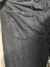 回力牛仔裤男春秋季直筒裤子男宽松阔腿休闲裤男美式长裤男裤 黑灰L 实拍图