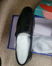意尔康男鞋秋季羊皮舒适一脚蹬皮鞋男软面套脚商务休闲鞋 59171W黑色 41 实拍图