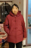 雅鹿羽绒服女可脱卸帽秋冬新款中年老年50岁奶奶羽绒冬装XWJ 紫红 3XL 180（建议125-140斤） 实拍图