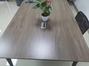 安定家会议桌长桌简约现代简易书桌大长工作台小型洽谈桌子办公桌椅组合 长160*宽80 深胡/浅胡/灰橡/金橡 实拍图