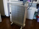 美的（Midea）【白玉】取暖器/电暖器/电暖气家用/烤火炉/13片节能速热/电热油汀/油酊/加热器/烘衣加湿HYX22N 实拍图