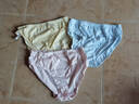 蝶安芬（Deanfun）女士内裤女加大加肥全棉中高腰舒适女式三角裤3条礼盒装 XXL 实拍图