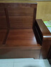 辰娅 实木沙发 胡桃木实木沙发组合现代中式冬夏两用大小户型储物家具 四人位+贵妃榻 实拍图