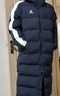 卡尔美（KELME）运动棉服男冬季长款大衣加厚连帽保暖棉衣冬训外套 深蓝/白 XL 实拍图