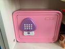 得力（deli）儿童玩具存钱罐电子密码保险箱储蓄罐送男孩女孩生日礼物圣诞礼物可存可取 粉色送贴纸 实拍图