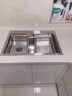欧琳（OULIN）厨房水槽双槽洗菜盆双槽304不锈钢加厚洗碗槽双槽左右任选 实拍图