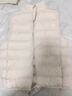 优衣库童装男女童PUFFTECH空气棉服可机洗背心马甲排骨棉服478124 01 乳白色 160 实拍图