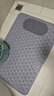 七七家浴室洗澡防滑地垫卫生间淋浴脚垫多功能按摩防摔垫子 灰色60*90cm 实拍图
