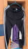 阿迪达斯（adidas）长裤男女秋冬宽松透气直筒裤跑步运动防风休闲裤  黑白 M 实拍图