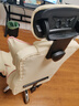 甄严选电脑椅电竞椅家用办公椅人体工学皮革老板椅直播转椅靠背可躺椅子 米白+乳胶【三代升降扶手】 实拍图