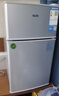 奥克斯小冰箱家用小型迷你冷藏冷冻两用出租房宿舍用节能省电寝室办公室电冰箱 【热卖款 升级净化去味】22A126DW银 实拍图