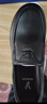 意尔康男鞋秋季羊皮舒适一脚蹬皮鞋男软面套脚商务休闲鞋 59171W黑色 42 实拍图