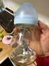 好孩子（gb）PPSU婴儿奶瓶宽口径奶瓶带手柄吸管小饿魔系列300ml蓝色 6个月+ 实拍图