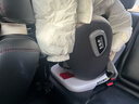 Heekin德国 儿童安全座椅汽车用0-4-12岁婴儿宝宝360度旋转ISOFIX硬接口 尊享灰(遮阳棚+上拉带+侧保护) 实拍图