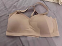 嫚熙（EMXEE）哺乳内衣孕妇文胸喂奶前开扣聚拢有型怀孕期胸罩 【肤色】2mm轻薄杯清凉排湿 L 实拍图