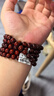 龍隐正宗小叶紫檀手串男女士款文玩手链檀香木佛珠子转运正品高端情侣 带金星款8mm*108颗（京仓速发） 实拍图