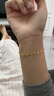 潮宏基玉翩足金黄金手链女手饰送女友情人节礼物计价 约1.8g 实拍图