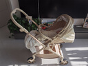 TianRui婴儿推车高景观双向可坐可躺可折叠轻便携带四轮万向可换向婴儿车 定制版-卡布奇诺 7英寸宽轮提升40% 实拍图