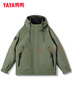 鸭鸭（YAYA）王一博同款新山系户外登山羽绒服男女士同款2025新款休闲外套YX 军绿色 2XL /185/100A 实拍图