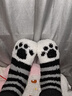 3双装毛毛袜动物毛绒玩具卡通图案亲肤舒适四季长款月子袜 24026随机1双【颜色随机】 均码 实拍图