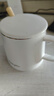传旗陶瓷马克杯带勺盖咖啡杯牛奶杯早餐杯办公杯男女茶杯描金白400ml 实拍图