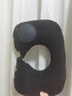 TA按压充气u型枕头枕旅行u形飞机高铁坐车神器脖子护颈脖靠枕黑色 实拍图