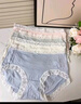 Freego内裤女首次免洗桑蚕丝底裆无痕中腰三角女士内裤7A抑菌彩色4条装M 实拍图
