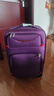 卡帝乐鳄鱼牛津布行李箱登机箱皮箱拉杆箱男女结实耐用密码扩容万向轮旅行箱 紫色（升级版容量扩展） 22英寸 实拍图