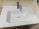 波彼（BOBI）台盆陶瓷一体盆洗手盆单盆阳台浴室柜卫生间半嵌入洗脸面盆池定制 【70*48CM】盆+弹跳下水+防臭管 实拍图