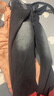 顶峰保罗（Dingfengbaoluo）美式牛仔裤男春秋季高街直筒宽松潮牌男生阔腿长裤DFS05黑灰2XL 实拍图