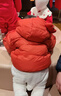 巴拉巴拉童装儿童羽绒服宝宝男女童2025冬装新款婴儿外套保暖上衣泡芙羽绒 红色小南瓜61003-白鸭绒 100 （充绒量81g 适合2-3岁） 实拍图