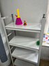 唐辑 书架书柜 学生家用落地置物架铁艺图书架子 白色四层60*30*118 实拍图