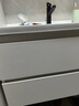 浴美优品实木浴室柜陶瓷一体盆卫生间洗手洗脸盆柜组合洗漱台镜柜奶油风 L16吊柜80cm智能镜柜+陶瓷盆 实拍图