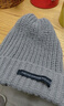 雪茜曼毛线帽子女秋冬保暖大头围显脸小针织帽包头宽松堆堆帽 实拍图
