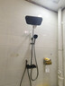 九牧（JOMOO）淋浴花洒套装自动除垢方形大顶喷带增压喷枪钢琴按键大置物淋浴器 【琴键双控置物花洒】枪灰36602 实拍图
