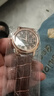 正品男士手表高档休闲石英表简约气质男表皮带高颜值罗马时尚腕表 咖啡色指挥官款 实拍图