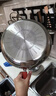 苏泊尔（SUPOR）有钛平底锅不粘锅牛排煎锅煎蛋煎饼 电磁炉燃气灶通用 极光不锈钢 30cm 实拍图