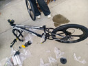 EG7山地自行车成人学生变速越野单车双减震赛车26寸青少年男女 三刀【升级减震 轻量铝架】黑白 24寸21速【适合：145-165CM】 实拍图