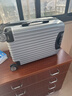 梵地亚行李箱男小型拉杆箱女旅行箱可登机箱包密码箱皮箱子20英寸银色 实拍图
