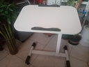 甄严选 可移动电脑桌升降床边桌床上学习桌办公懒人书桌简易折叠小桌子 【可折叠】暖白色60*40CM 实拍图