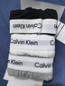 Calvin Klein内衣【新年礼物】男士本命年三条装ck棉质吸湿速干红色三角内裤男 998-太空黑/椰青灰/月光白 3条 L 实拍图