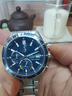 卡西欧（CASIO）商务休闲日韩手表男士太阳能闹钟防水钢带皮带石英腕表送男友礼物 EFS-S510D-2A太阳能+蓝宝石玻璃 实拍图
