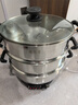惠当家（Hui Dang Jia）电蒸锅多功能电热锅家用电锅一体锅定时电煮锅无涂层电炒锅多用途电火锅304不锈钢锅G32-32双笼 实拍图